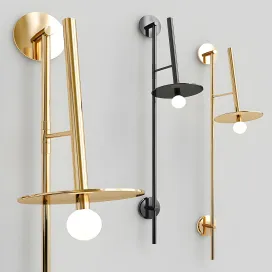Nodes large pivot wall sconce